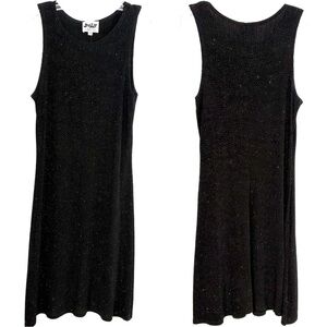 JUMP Vintage 90s Y2K USA Sparkly Stretchy Sleeveless Dress Whimsigoth Grunge S/M
